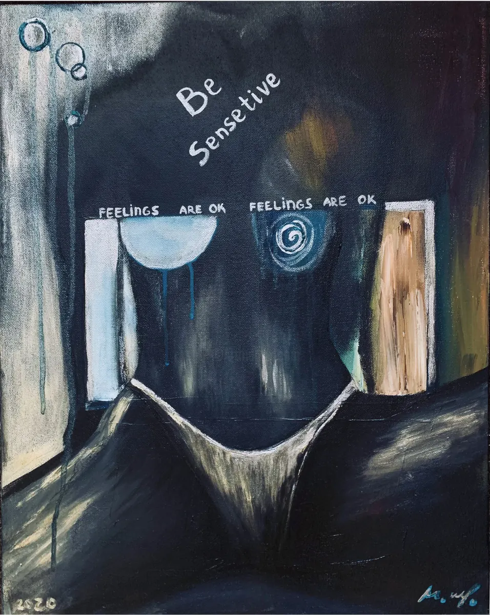 Mood – Woman, 2020, Oil / Acrylic on Canvas