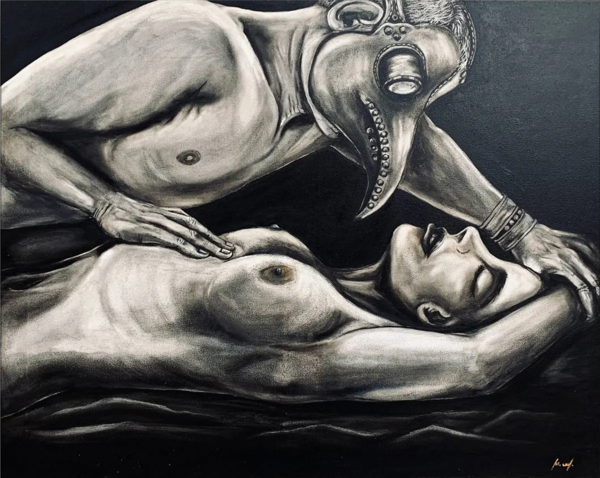 Sex During the Plague, 2020, Oil on Canvas