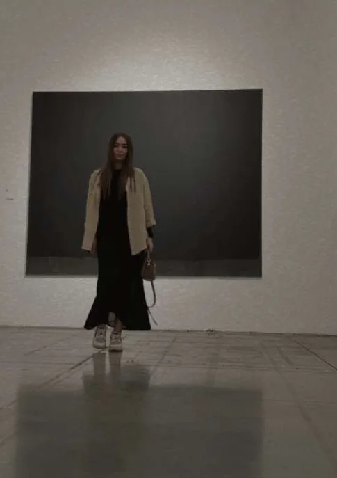 Valentina Reina standing in a gallery